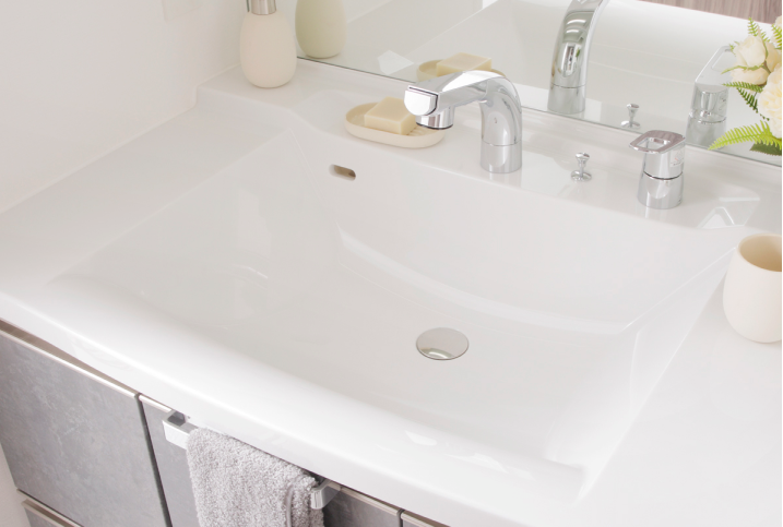 人造大理石ボール一体型カウンター