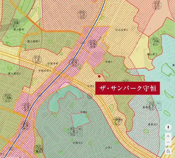 住居系エリア区域マップ
